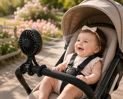 PramBuddy™ Rechargeable Stroller Fan