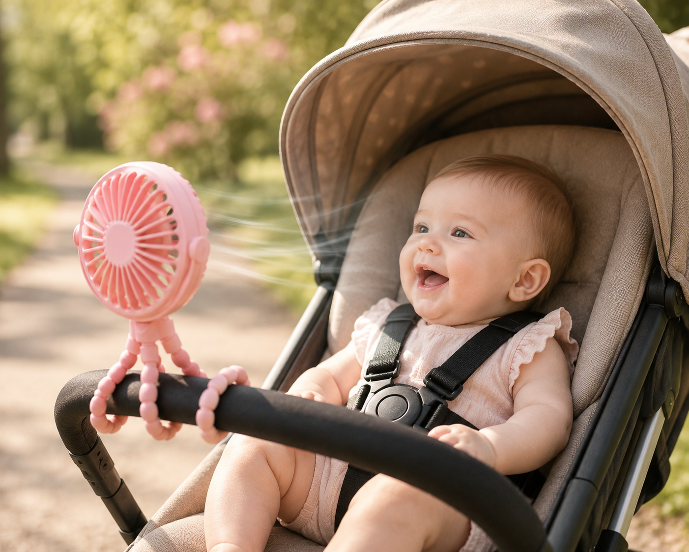 PramBuddy™ Rechargeable Stroller Fan