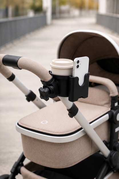 Baby Stroller Bottle/Coffee and Phone Holder.